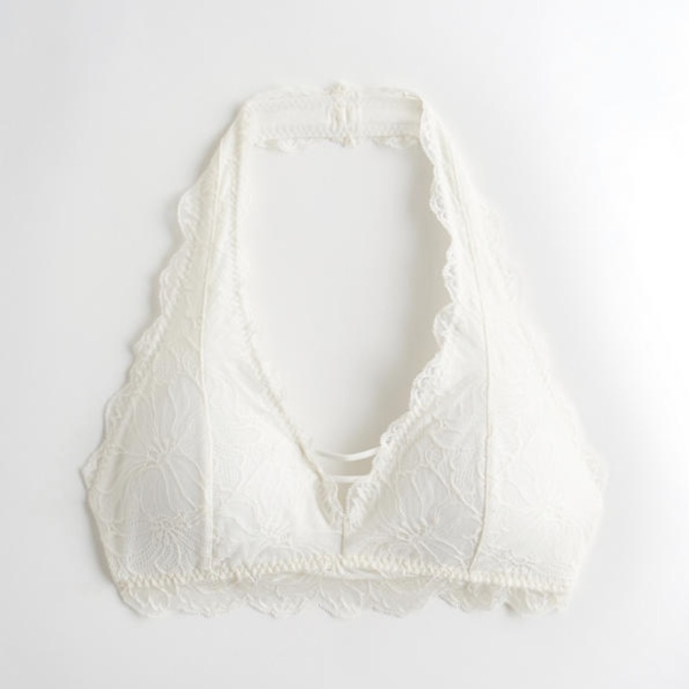 White lace bralette